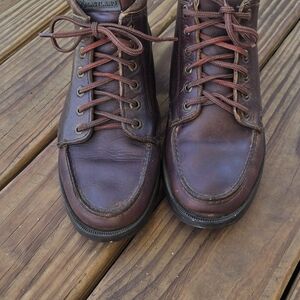Eastland Men's Brown Leather Moc Toe Boots - Brown